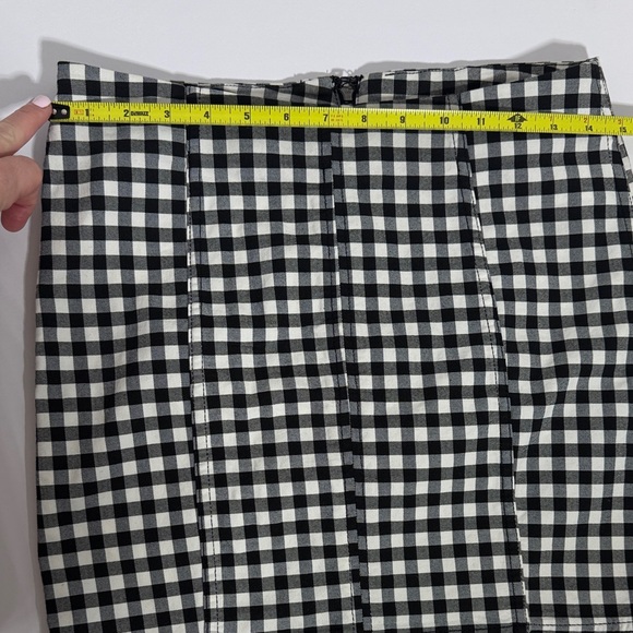 Free People Black and White Checkered Women's Skirt 8 - Picture 5 of 8